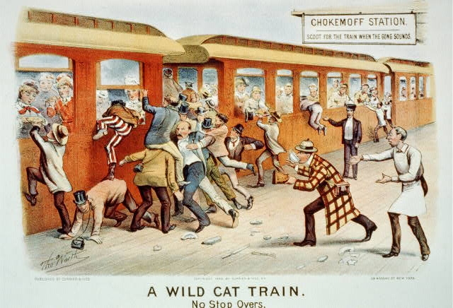 A wild cat train: no stop overs / Tho. Worth.