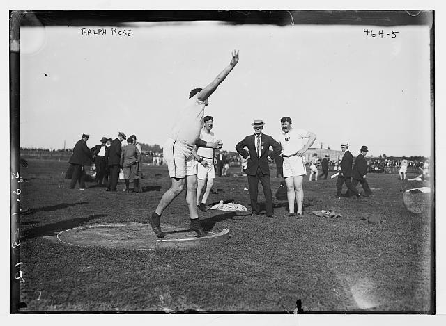 Ralph Rose, hammer-throwing, Y.M.C.A., Brooklyn