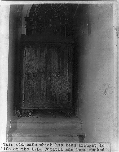 [An old safe at the U.S. Capitol]