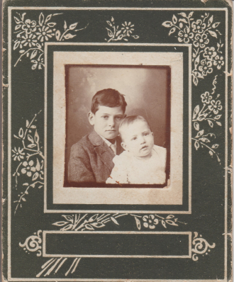 Vaughn Gleason, Two Children ~ Cabinet Photo 1900 1910 1915 1920 