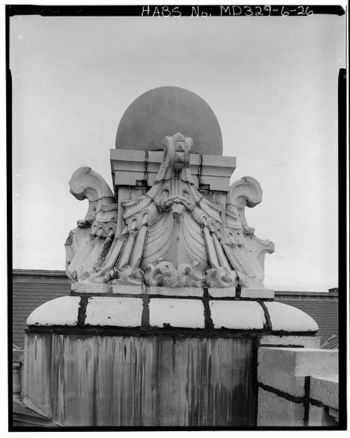 26. DETAIL OF ACROTERION EAST CORNER OF SOUTHEAST FRONT,...