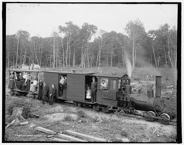 Excursion logging train, Harbor Springs, Mich.