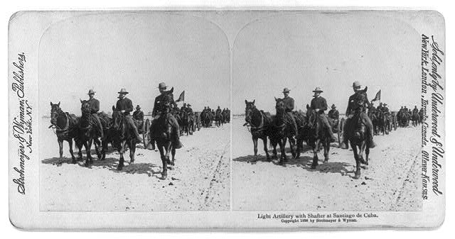 Light artillery with Shafter at Santiago de Cuba