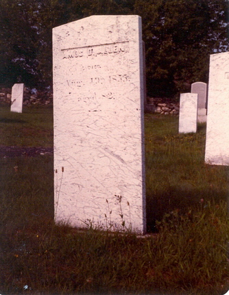 Amos Denison Allen gravestone