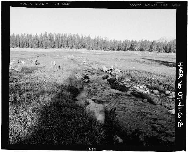 8. VIEW OF WEST INLET CHANNEL, LOOKING SOUTHWEST - High...