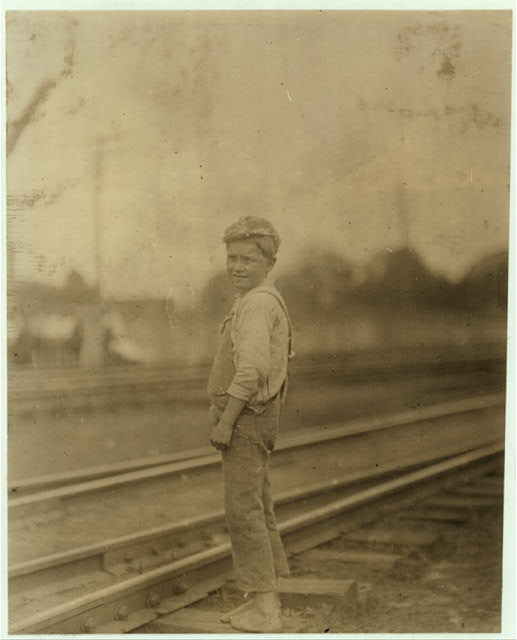 A young sweeper in Conslidated [i.e., Consolidated] Duck...