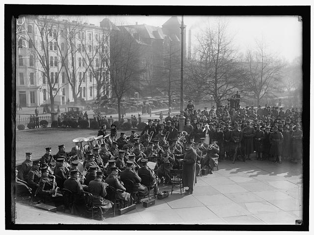 RED CROSS DEMONSTRATION WITH TABLEAUX, ON SOUTH FRONT OF...