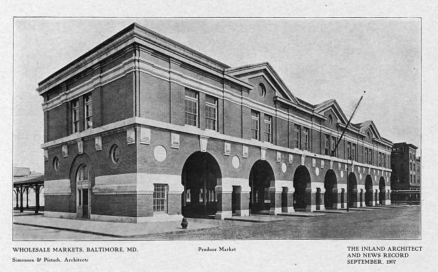 Wholesale markets, Baltimore, MD.- produce market