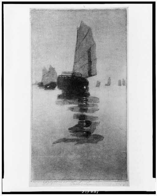 [Junks in inland sea] / Bertha Lum.