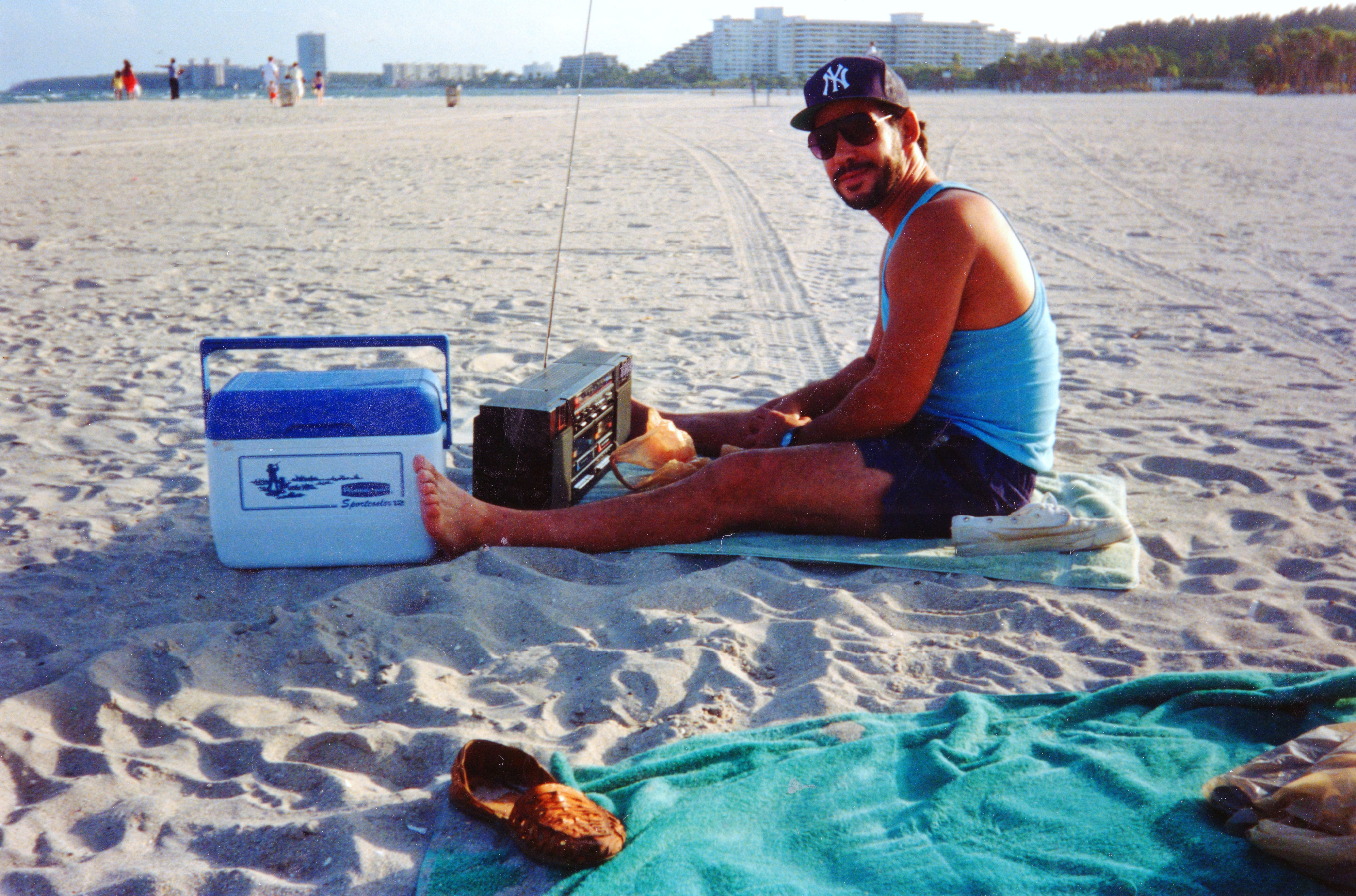 Robert Picos at the beach