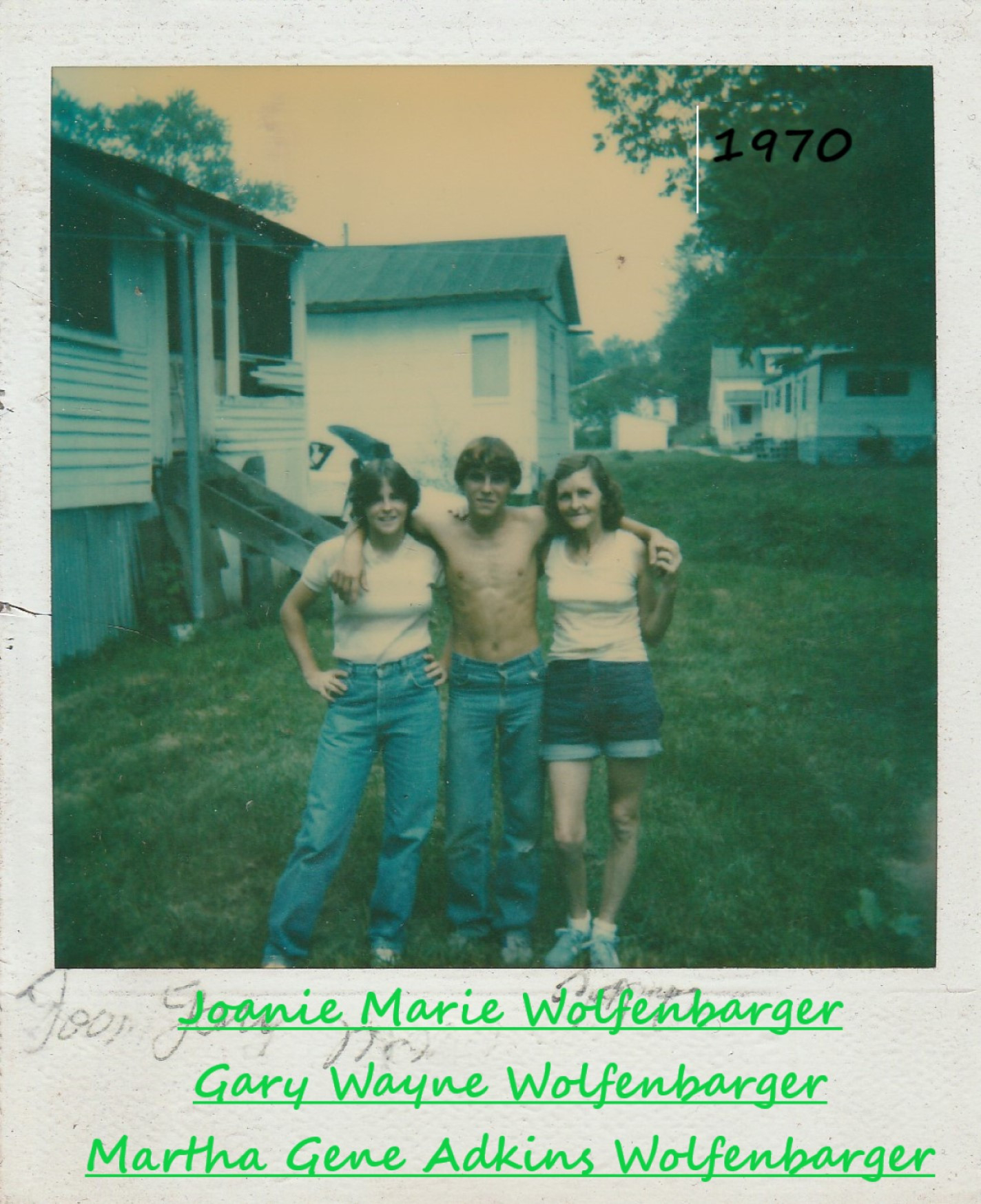 Joanie. Gary, Martha Wolfenbarger