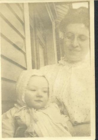 GGreatgrandfather as a baby with his mother