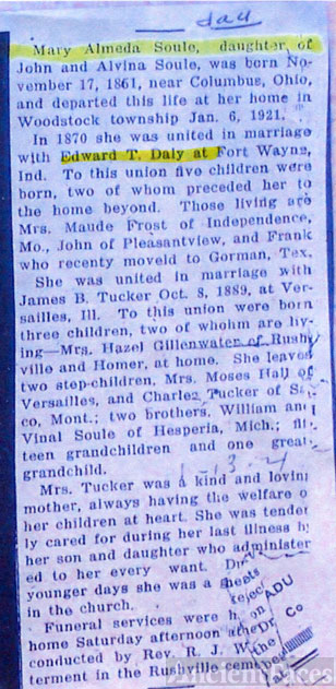 Obituary - Mary Almeda Soule