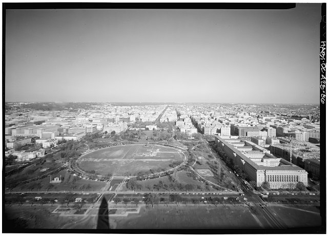 View from observation level, looking north - Washington...