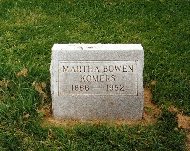 Mattie (Bowen) Komers Grave, WI