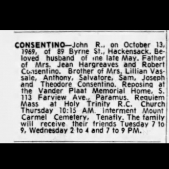 John Consentino Obituary 