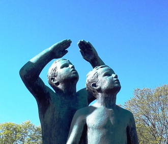 Sculpture in Vigeland Park.