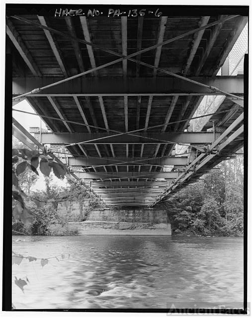 6. VIEW OF UNDERSIDE OF BRIDGE DECK, SHOWING LOWER...