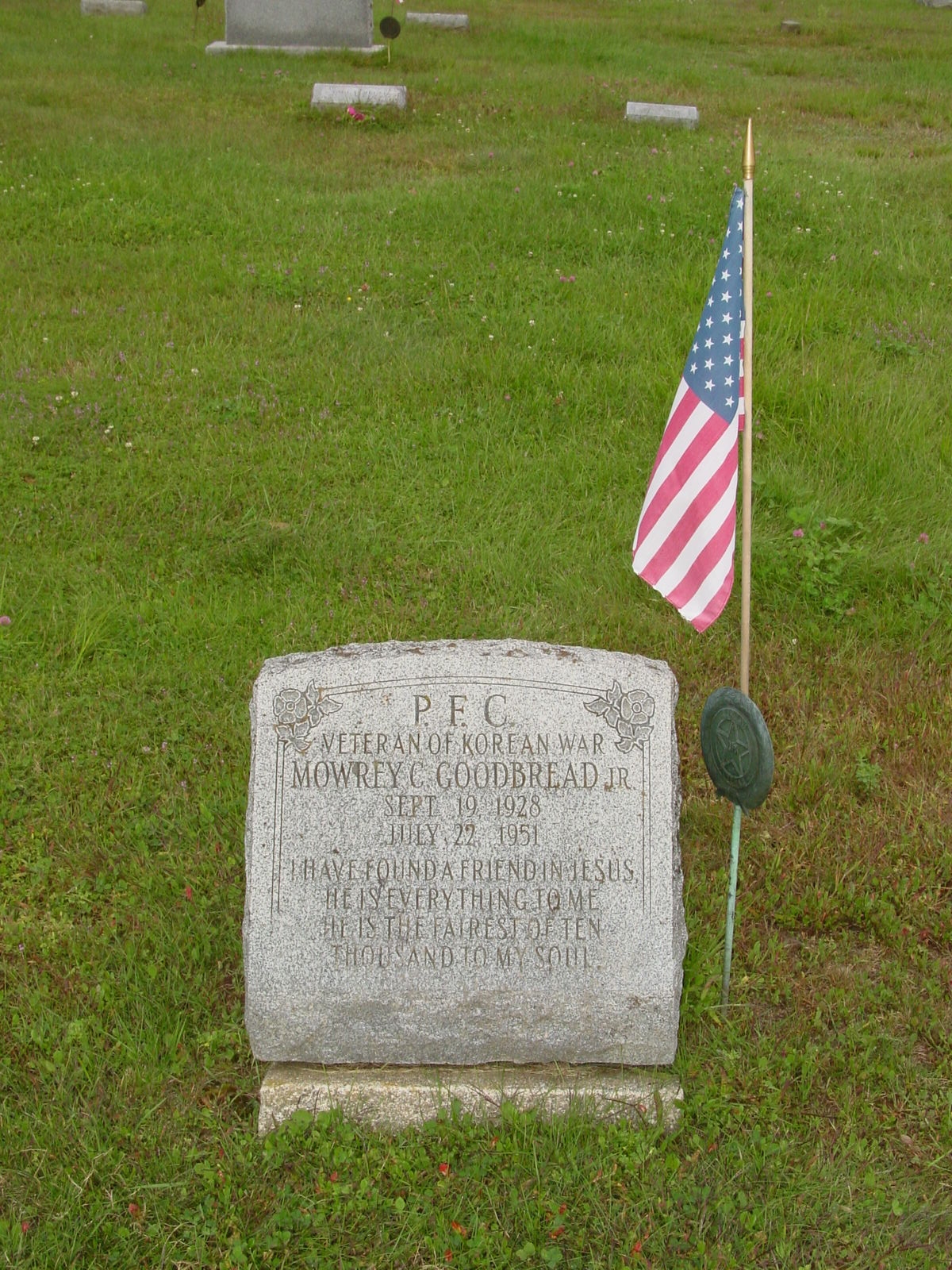 Mowrey C Goodbread Jr gravesite
