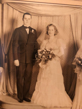 Marriage of Doris Lorraine Brunner to Donald W. Bartholomay