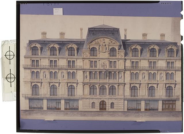 [Union League Club, New York City (project). Elevation....