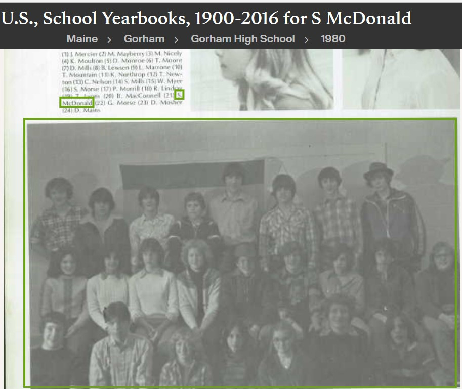 Stephen McDonald--U.S., School Yearbooks, 1900-2016(1980)freshman
