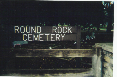 Entrance To The Round Rock Cemetery, Round Rock, Williamson County, Texas