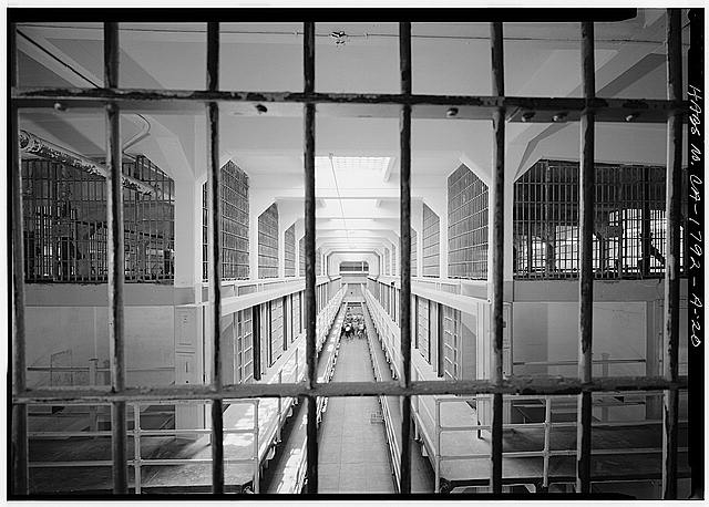 20. VIEW LOOKING SOUTH FROM THIRD LEVEL GUARD STATION,...