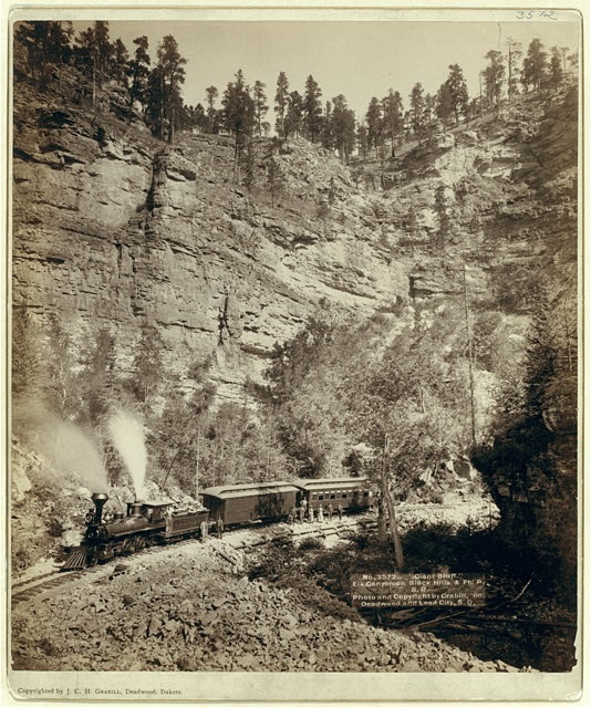"Giant Bluff." Elk Canyon on Black Hills and Ft. P. R.R.