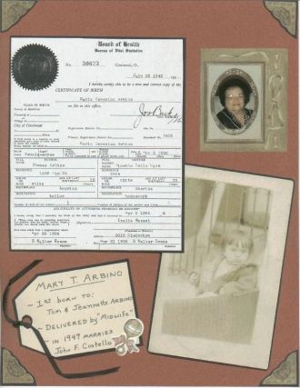 Mary T. (Arbino) Costello - Birth Cert. 1926