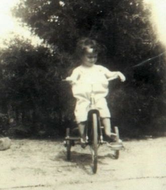 Ronald Samuel on a bike