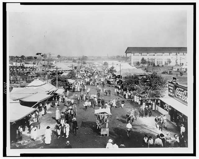 Kentucky State Fair Grounds--Pike looking east from horse...