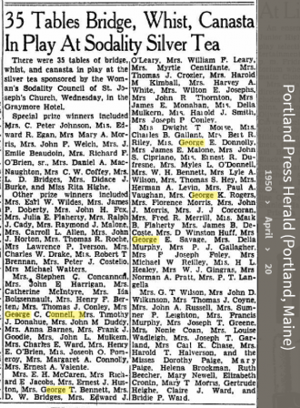 Louise Marie Hagen-Connell--Portland Press Herald (Portland, Maine) (20 apr 1950)
