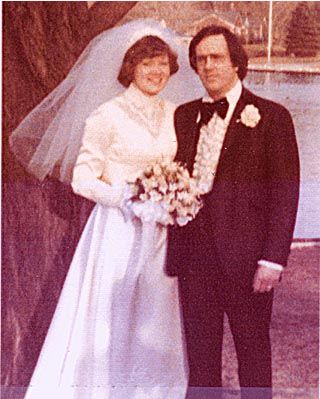Cynthia Green & Leonard Johnsen on wedding day