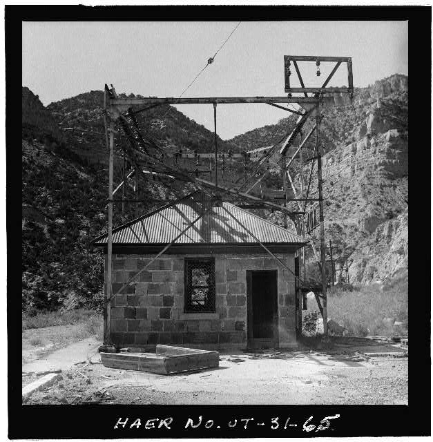 65. SOUTHEAST ELEVATION OF SWITCH CABIN, LOOKING...