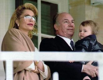 Aga Khan IV with Wife and Child