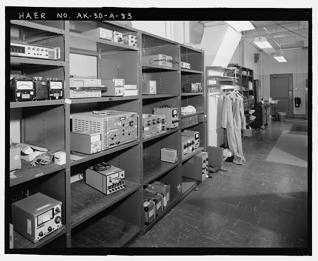 83. View of specialized maintenance shop in transmitter...
