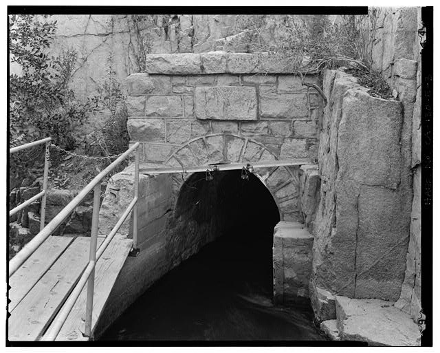 3. DETAIL, ENTRY PORTAL OF TUNNEL #1. VIEW TO SOUTH. -...