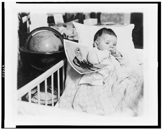 [Malcolm P. Hanson, Jr., son of Lieut. Hanson, chief...