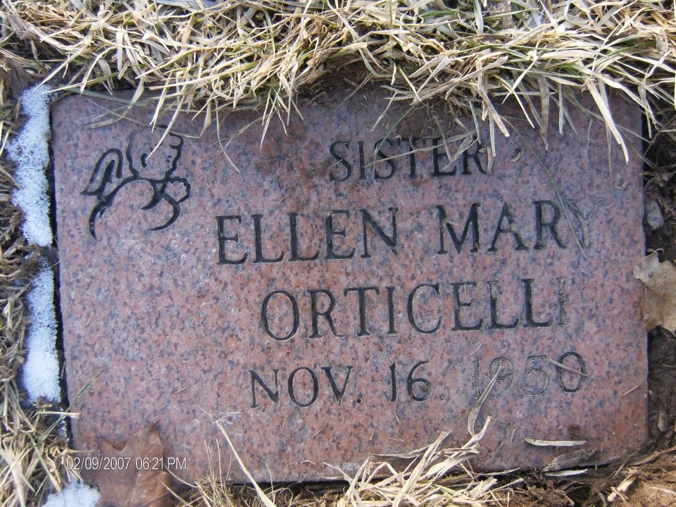 Ellen Mary Orticelli, gravesite