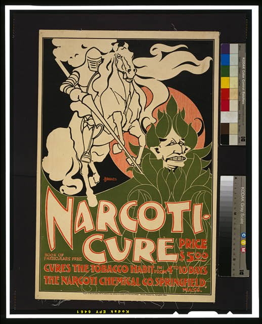 Narcoti-cure Cures the tobacco habit in from 4 to 10 days...