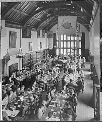 Schools. St. George's School, King Hall, interior from...