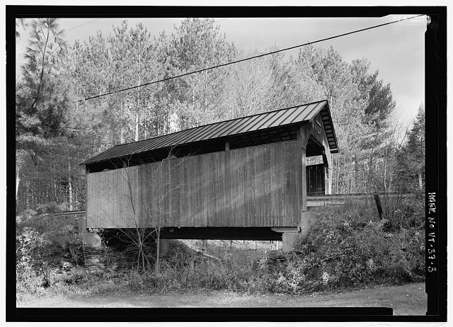 PERSPECTIVE FROM WEST. - Pine Brook Bridge, Spanning Pine...