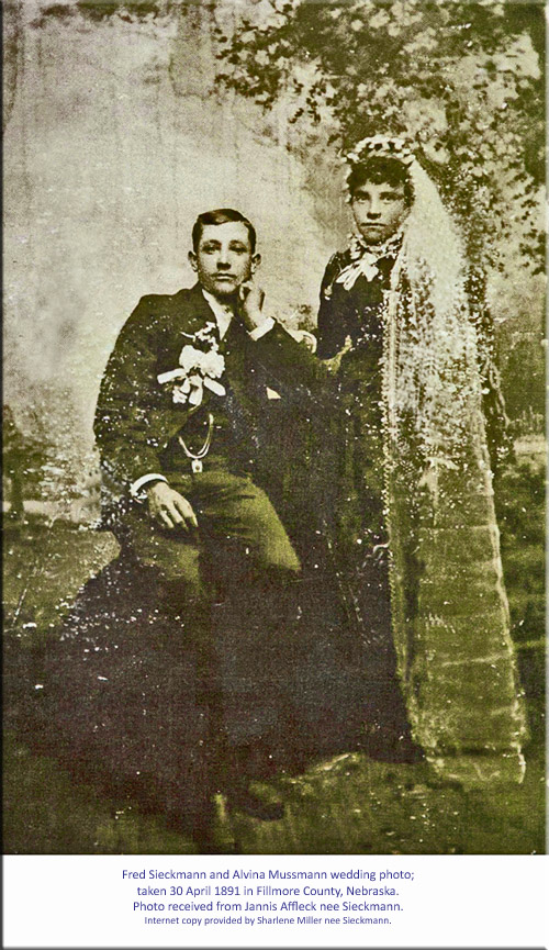 Fred Sieckmann & Alvine Mussmann Wedding