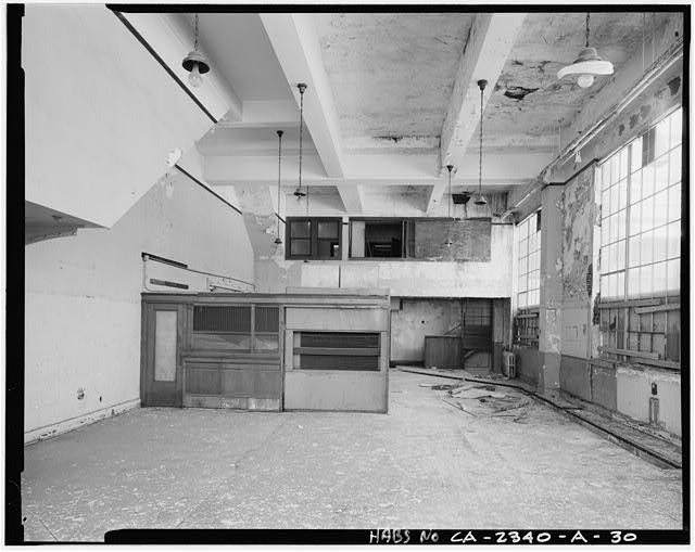 Interior view of first floor of American Railway Express...