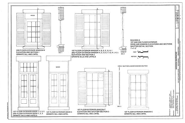 First and Second Floor Exterior Door and Window...