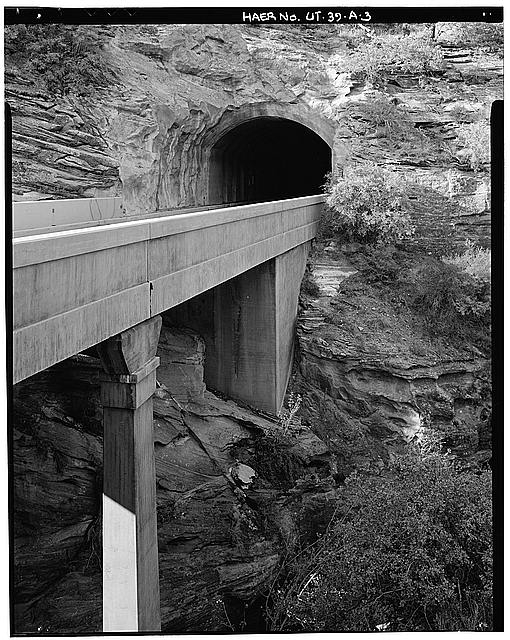 3. OVERALL VIEW OF EAST PORTAL WITH APPROACH BRIDGE,...