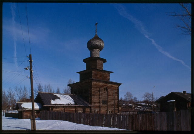 Log Church of the Prophet Elijah (1690-96), southwest...