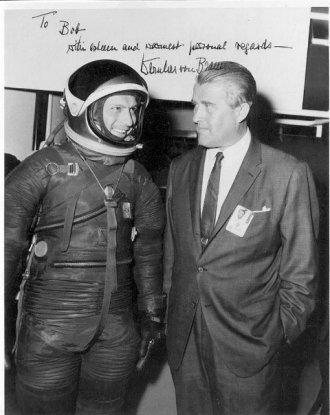 Wernher von Braun and Robert Gingras