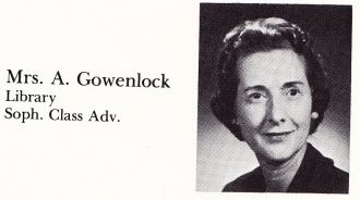 Mrs. A. Gowenlock - High School Librarian
